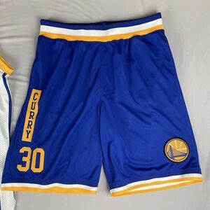 NBA Steph Curry Golden State Warriors Basketball Shorts Men's XL Blue Sportwear
